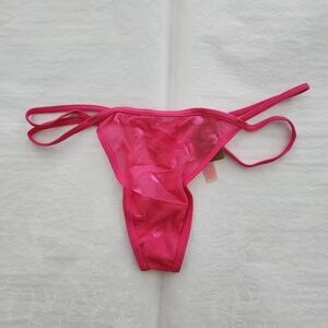 πβ¨οΈNWT Victorias Secret PlNK hot Pink Thong Panties Small